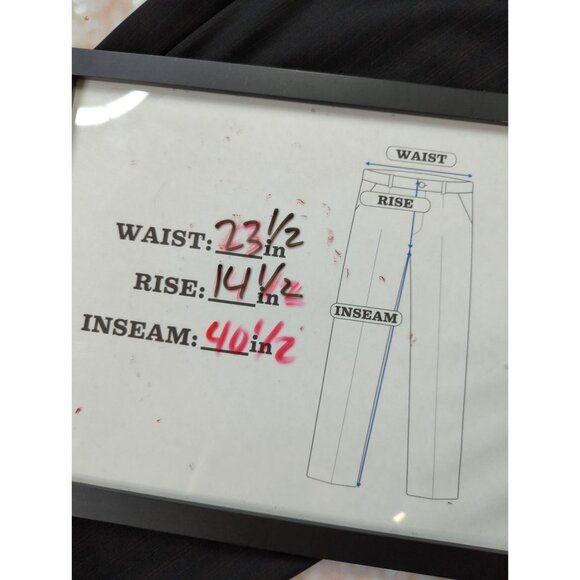 Hart Schaffner Marx Men’s 47x40 Black Pleated Pinstripe Dress Pants Unhemmed - Picture 10 of 10